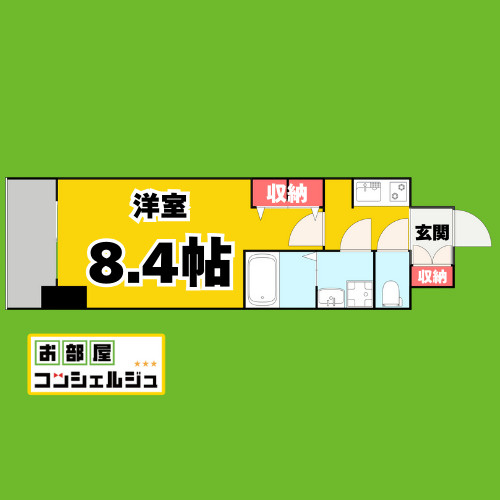 S-RESIDENCE今池beleta(ベレータ)キャンペーン中の間取り
