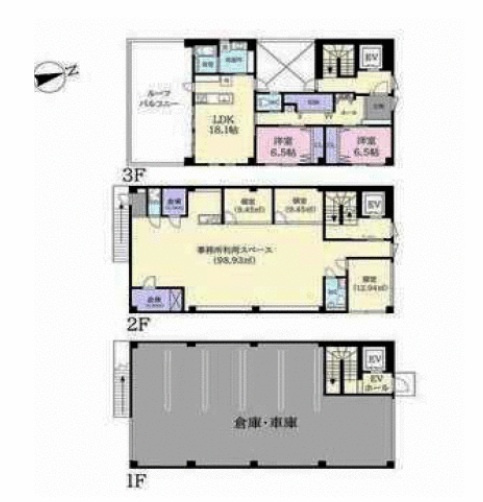 秦野市本町２丁目の倉庫の間取り