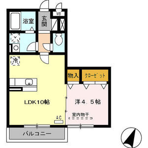 クラージュの間取り