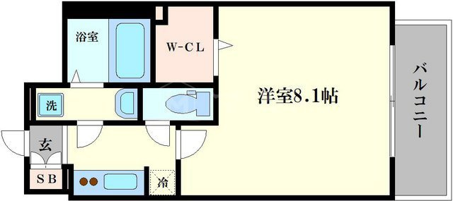 エスレジデンス西長堀の間取り