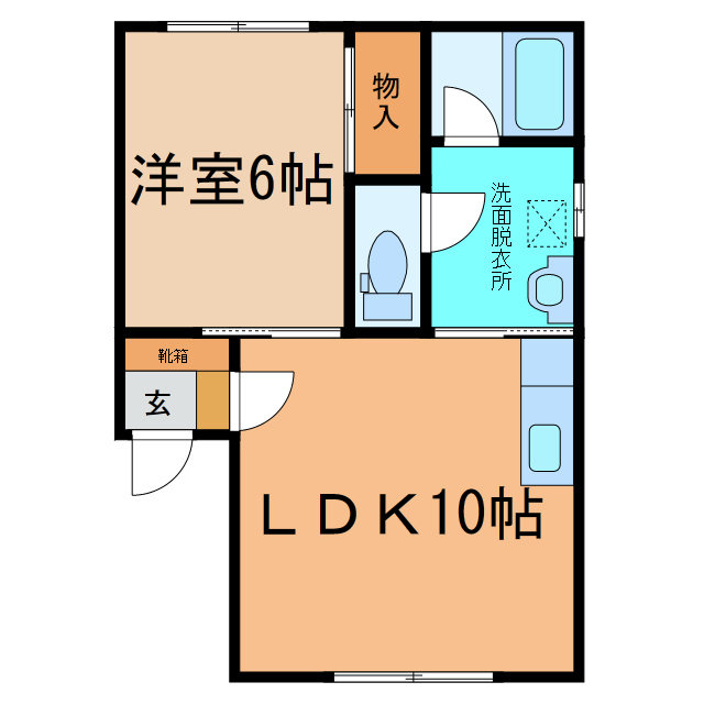 田中ハイツＢの間取り