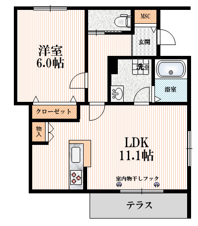 イーストウェルの間取り