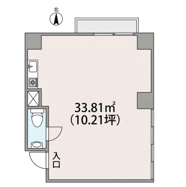 板橋区高島平１丁目の店舗事務所の間取り