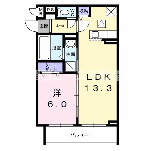 【間取り】 | ウォーム八尾木