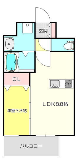 【間取り】 | プレリス吉田アクセデール