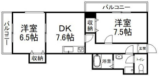 【間取り】 | ルシェール西院