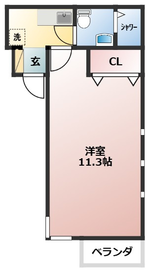 Aレガート神明町Ⅰの間取り