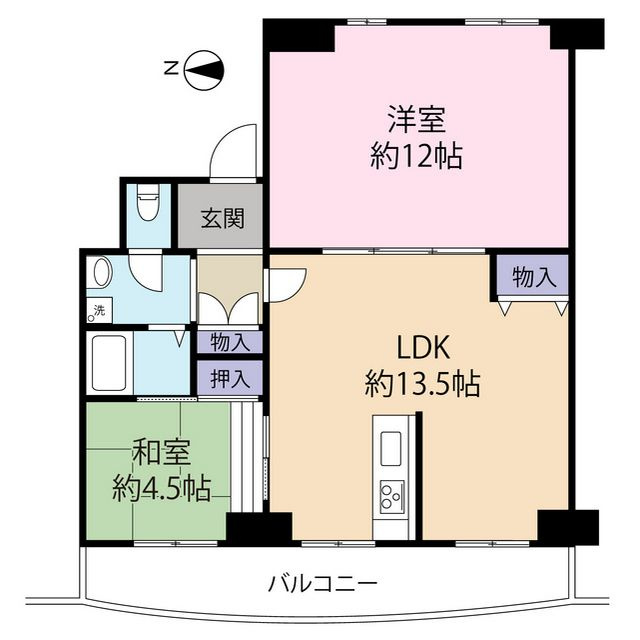 名谷七団地三三号棟の間取り