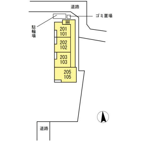 コート シャルムの区画図