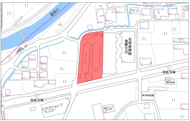 金光町佐方売地2の土地図