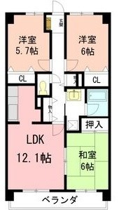 グランドメゾン熊野の間取り