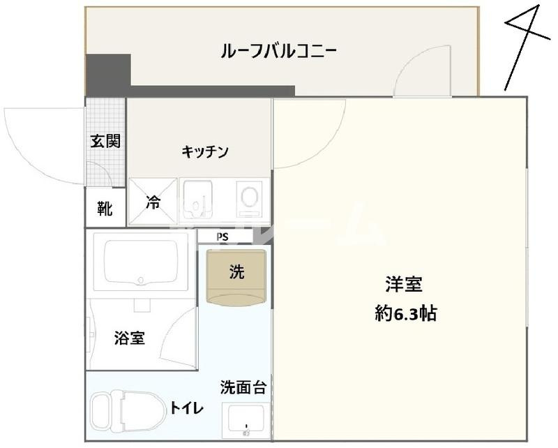板橋区志村２丁目の賃貸マンションの間取り