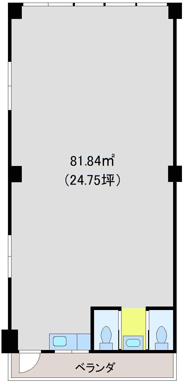 （仮）大政建創西崎店舗の間取り