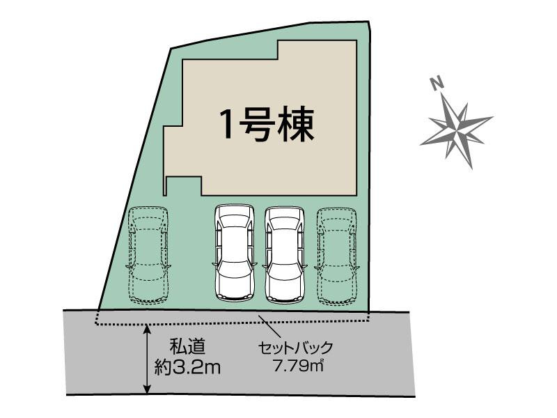 ブルーミングガーデン／南区近見1丁目／1号棟の区画図