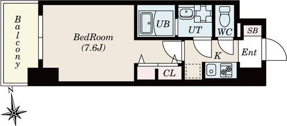 S-RESIDENCE桜本町awesomeの間取り