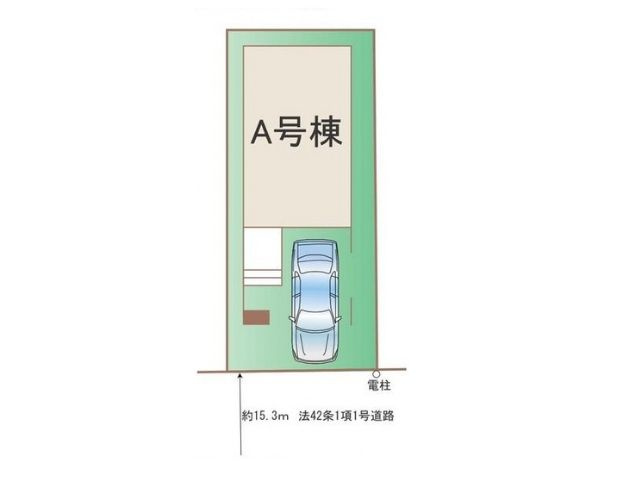 富士見市鶴瀬西3丁目3731番の区画図