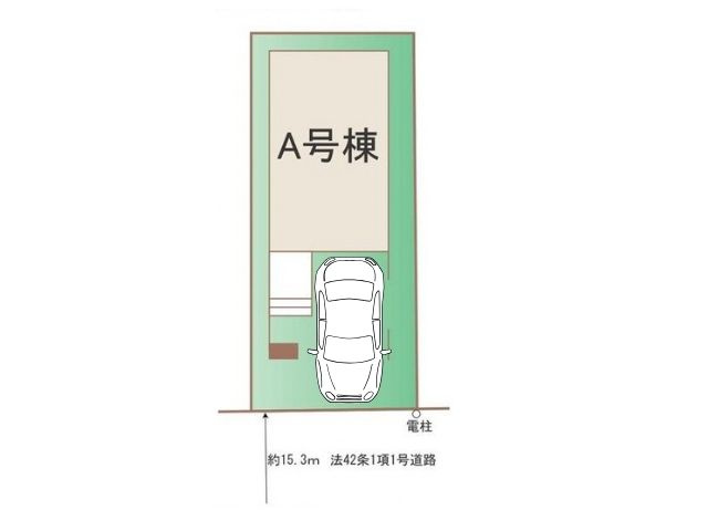 富士見市鶴瀬西3丁目3731番の区画図