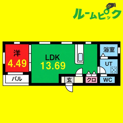 GCDヴィラ荒子　名古屋市賃貸　仲介手数料無料の間取り