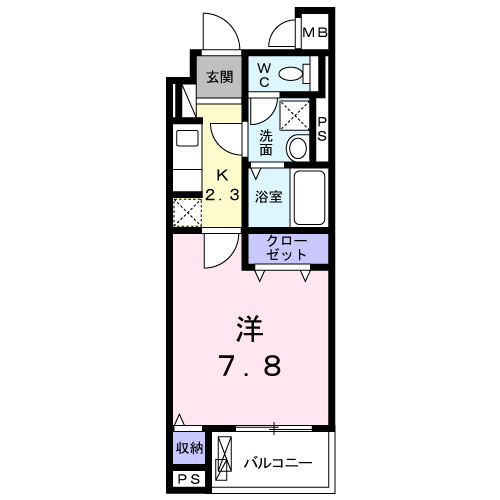 【間取り】 | ブローテ　古蔵Ⅱ
