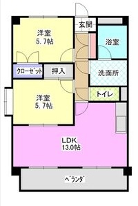 レージュ原の間取り