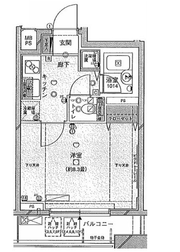 ウィンシティ上野タワーの間取り