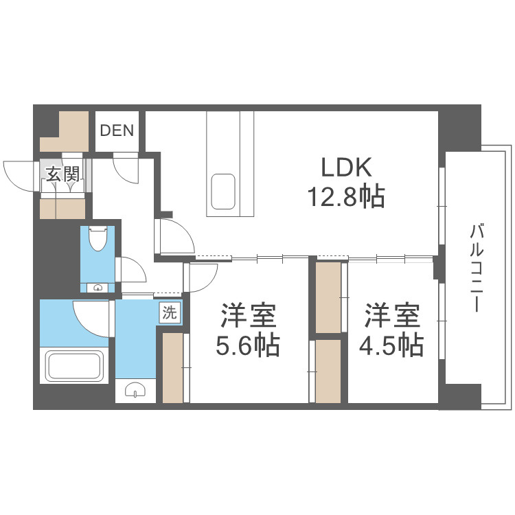 ArtizA瓦屋町Ⅰの間取り