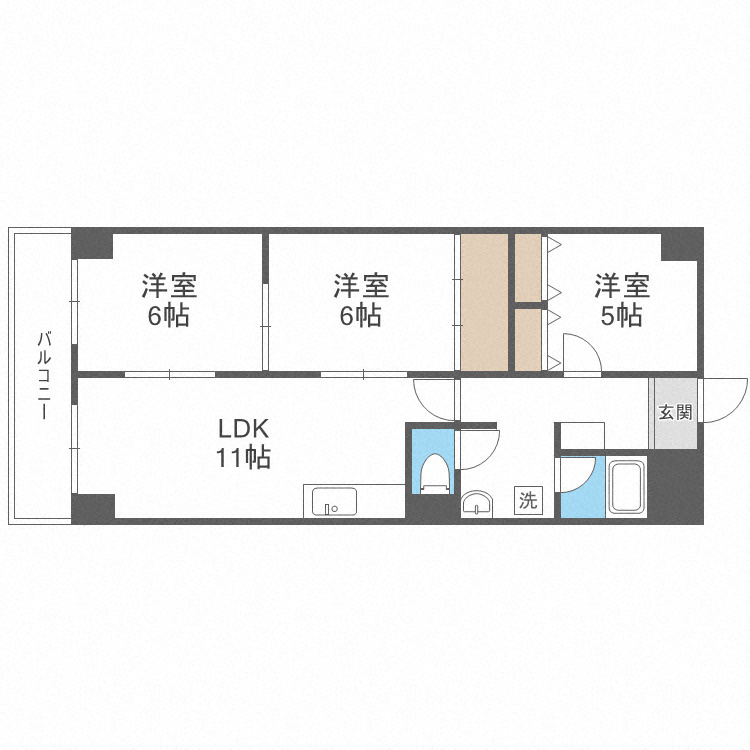 サンメゾンの間取り