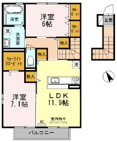 アヴニール優　Bの間取り