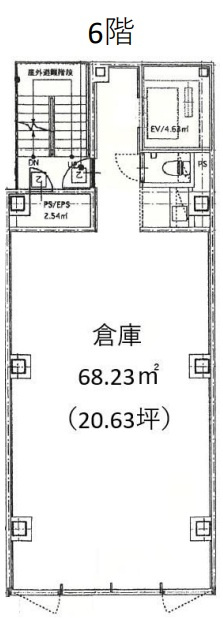 北区赤羽１丁目の倉庫の間取り