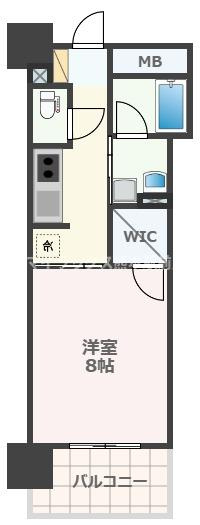 熊本市西区春日３丁目の賃貸マンションの間取り