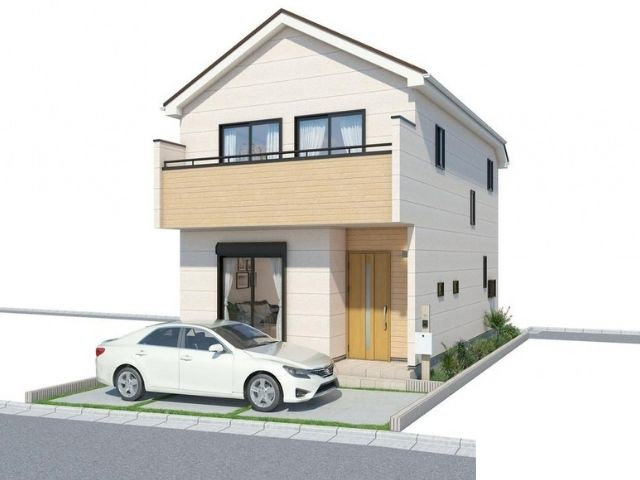 富士見市鶴瀬西3丁目3680番の外観パース