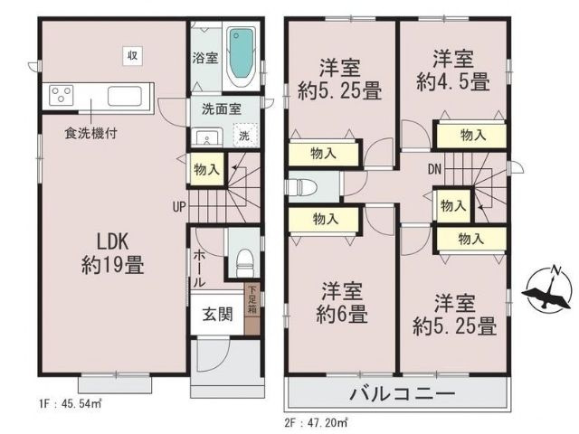 富士見市鶴瀬西3丁目3680番の間取り