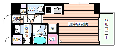 【間取り】 | エグゼ大阪ドームⅡ
