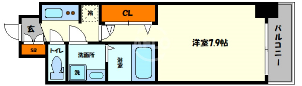 S-RESIDENCE堺筋本町Unoの間取り|S-RESIDENCE堺筋本町Uno　間取り