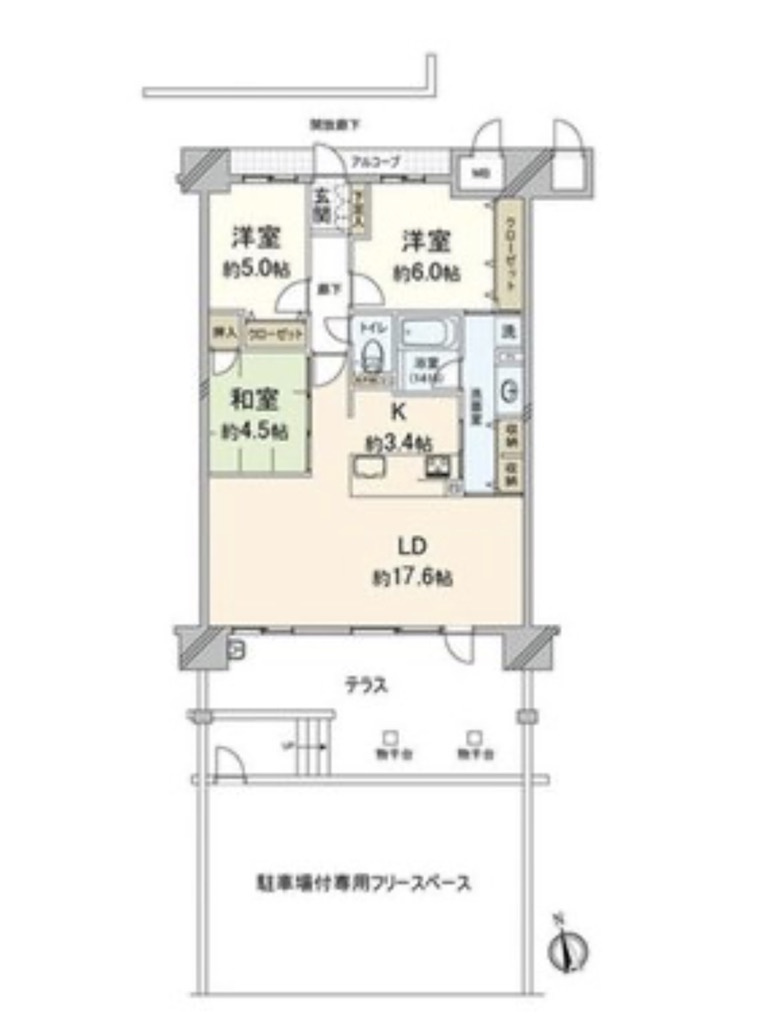 アルファステイツ箱崎の間取り