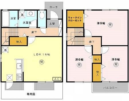 プロムナードC棟の間取り