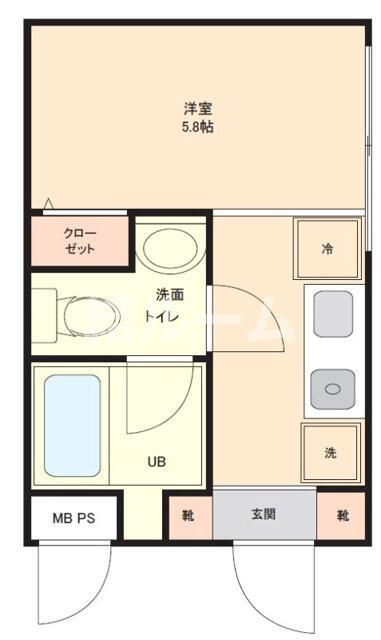 台東区三ノ輪１丁目の賃貸マンションの間取り