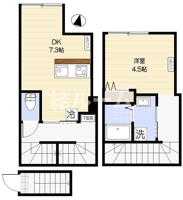 板橋区相生町のアパートの間取り