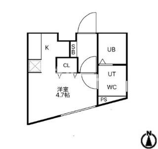 練馬区下石神井５丁目の賃貸マンションの間取り