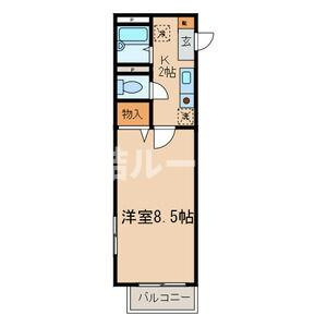 練馬区石神井町１丁目の賃貸マンションの間取り