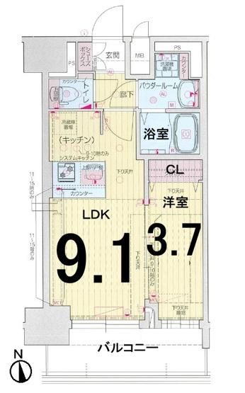 【間取り】 | プレサンス上前津ディアシス