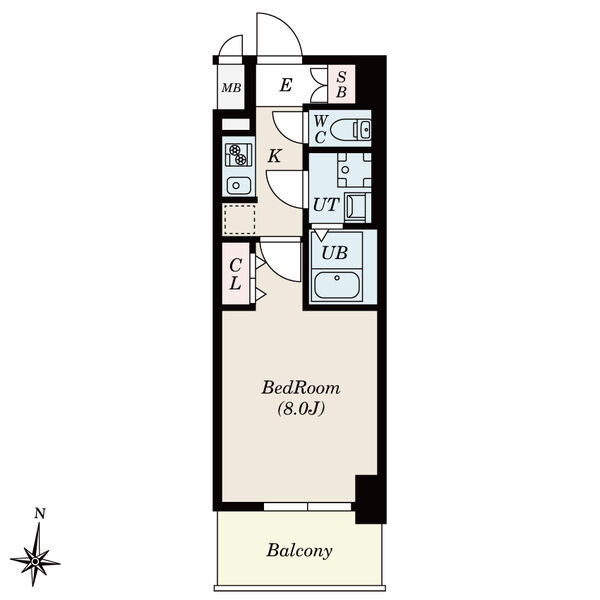S-RESIDENCE堀田NorthⅡの間取り
