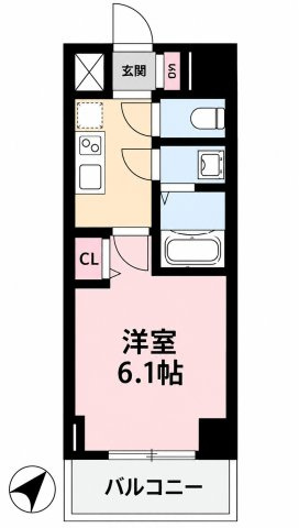 ディアレイシャス今池の間取り