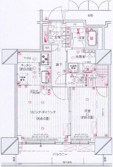 【間取り】 | ブランズタワー・ウェリス心斎橋NORTH