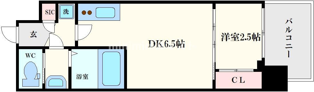 セレニテ中崎町リアンの間取り