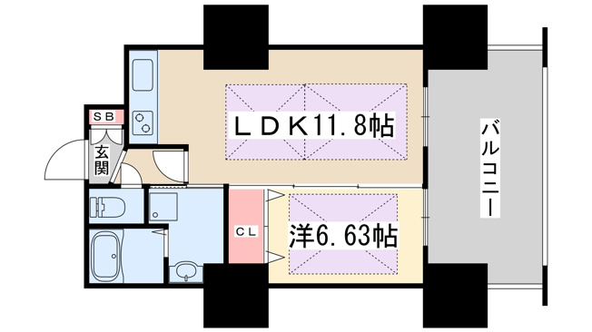 【間取り】 | ノルデンタワー新大阪プレミアム