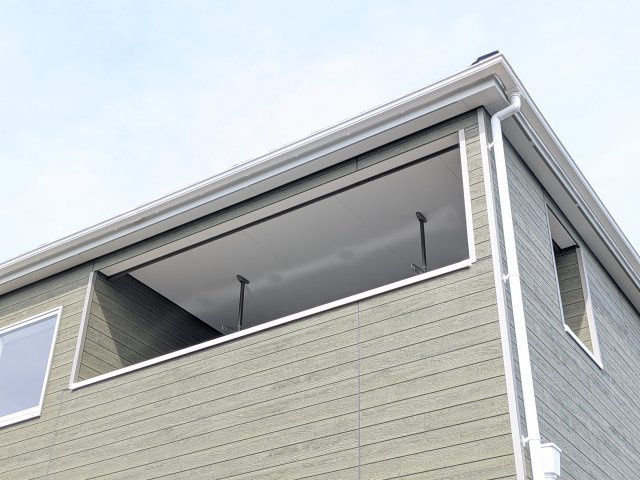 下妻市二本紀　第2　新築戸建て　１号棟のバルコニー