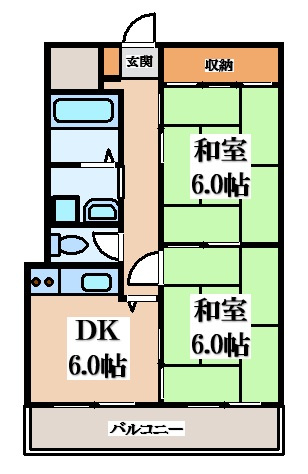 【間取り】 | サード扇町