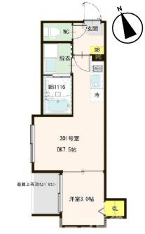 葛飾区堀切４丁目のアパートの間取り