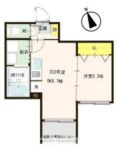 葛飾区堀切４丁目のアパートの間取り
